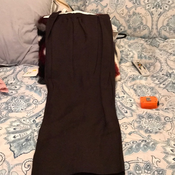 Larry Levine Suit brown 24W - Picture 7 of 9